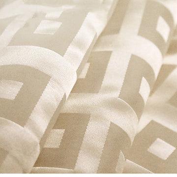 Close-up of Yellow Golden Jacquard curtain