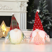 Christmas decorations luminous belly faceless doll pointed hat lights Rudolph holiday decoration supplies