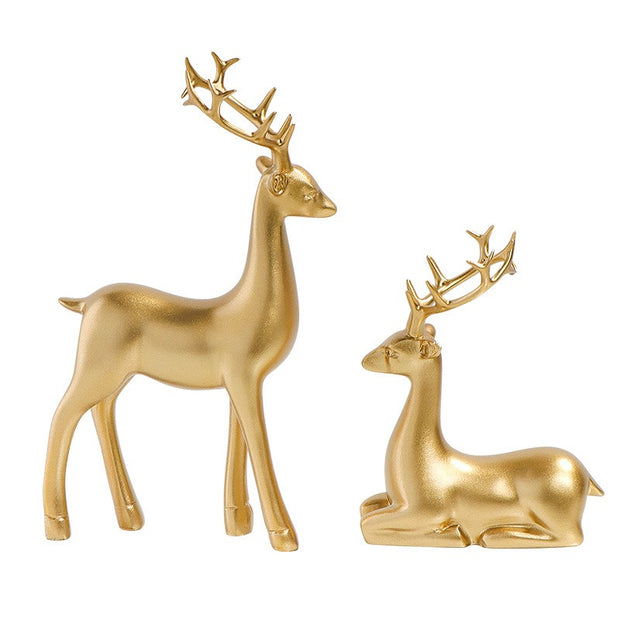 Deer ornaments and living room decorations