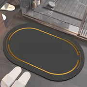 Technology Velvet Soft Pad Absorbent Mat Bathroom Simple Floor Mat Absorbent Quick Dry Bathroom Foot Mat Kitchen Toilet Carpet