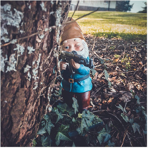 Creative Garden Dwarf Statue Combat Troops Garden Gnome Resin Ornament Garden Handicraft Ornament