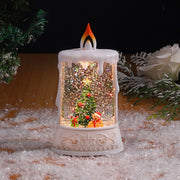 Christmas glowing water filled candles small wind lamps decorative gifts for the elderly water landscape lamps ﻿