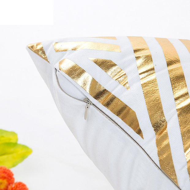 Christmas Cushion Cover Decorative Pillow Case Eco-Friendly Gold Sofa Seat Case Car Pillowcase Soft Bed Pillow Case