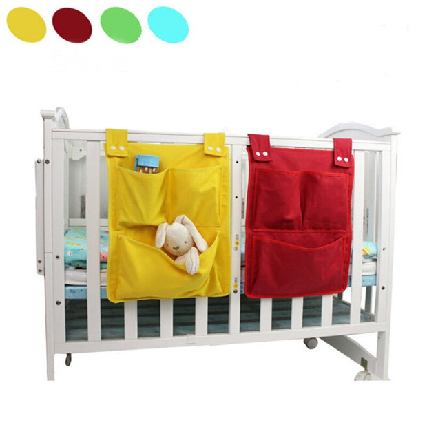 Cartoon Rooms Nursery Hanging Storage Bag Baby Cot Bed Crib Organizer Toy Diaper Pocket For Newborn Crib Bedding Set