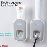 Automatic Toothpaste Dispenser Squeezers Toothpaste Tooth Dust-proof Toothbrush Holder Wall Mount Stand Bathroom Accessories Set