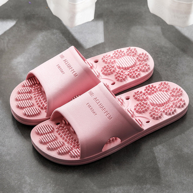 Home Bathroom Non-slip Indoor Slippers Supermarket Hotel Men's And Women's Massage House Soft Foams Slippers