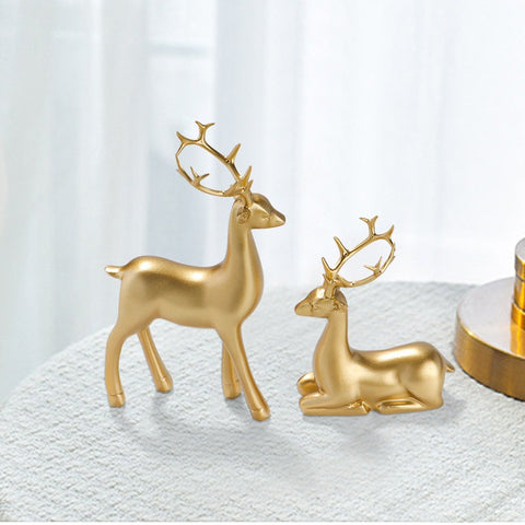 Deer ornaments and living room decorations