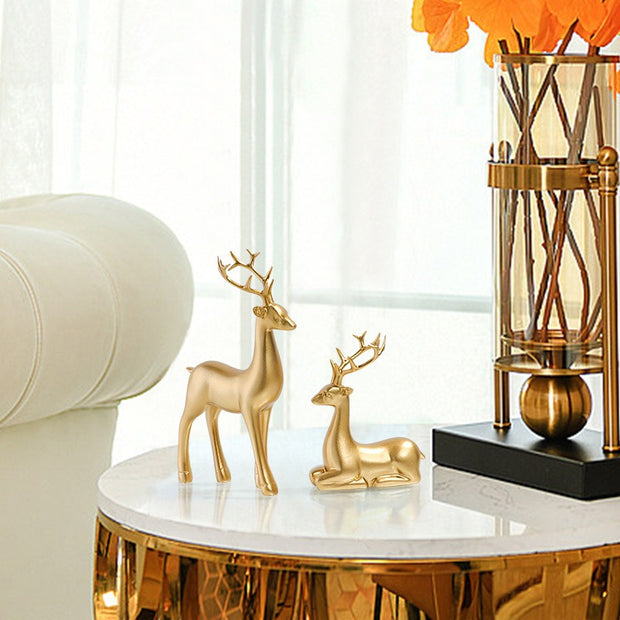 Deer ornaments and living room decorations