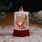 Christmas glowing water filled candles small wind lamps decorative gifts for the elderly water landscape lamps ﻿