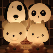 Pokemon night cute sleeping light baby room panda / rabbit / dog / bear cartoon lamp children bed light gift CLH