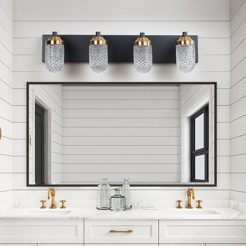 Vanity  Lights With 4 LED Bulbs For Bathroom  Lighting