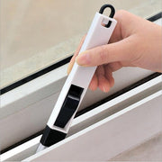 Multi-Purpose Door And Window Groove Cleaning Brush With Dustpan Crevice Brush Computer Keyboard Brush Corner Dust Brush