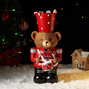 Christmas decorations, brown bear drummers, resin crafts, holiday gifts, home decor, living room lights, ornaments