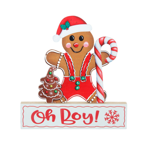 Christmas Decorations Desktop Table Gingerbread Man Biscuit Man Wooden Decorations Christmas Wooden Decorations