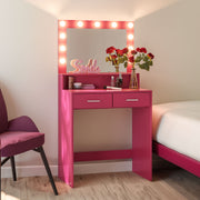 Makeup Vanity Desk with Mirror & Light