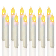 12pcs Long Candle Wedding Birthday Pie Led Electronic Candle Lights Halloween Christmas Dinner Candles