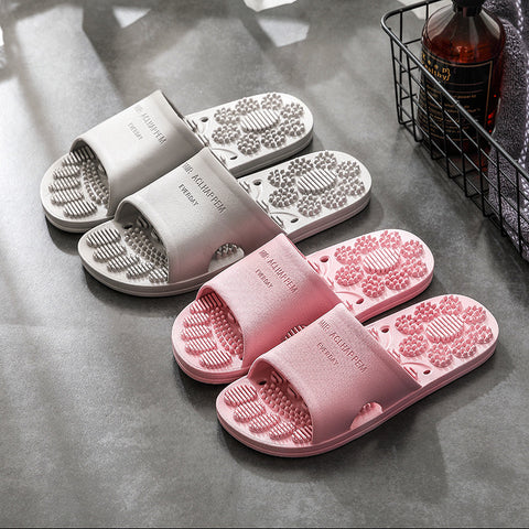 Home Bathroom Non-slip Indoor Slippers Supermarket Hotel Men's And Women's Massage House Soft Foams Slippers