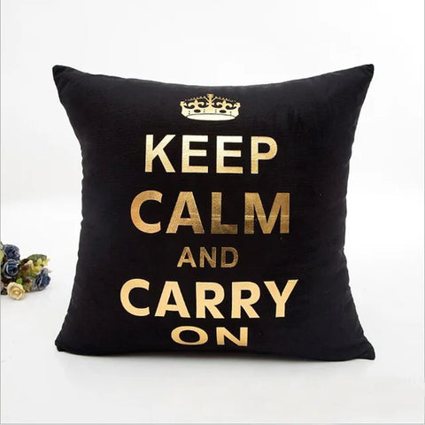 Christmas Cushion Cover Decorative Pillow Case Eco-Friendly Gold Sofa Seat Case Car Pillowcase Soft Bed Pillow Case