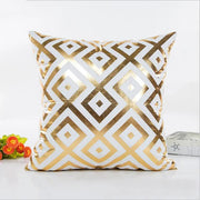 Christmas Cushion Cover Decorative Pillow Case Eco-Friendly Gold Sofa Seat Case Car Pillowcase Soft Bed Pillow Case