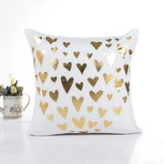 Christmas Cushion Cover Decorative Pillow Case Eco-Friendly Gold Sofa Seat Case Car Pillowcase Soft Bed Pillow Case