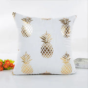 Christmas Cushion Cover Decorative Pillow Case Eco-Friendly Gold Sofa Seat Case Car Pillowcase Soft Bed Pillow Case