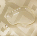 water droplets onto a yellow checker curtain